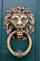 Decorative Door Knocker/Lion Face Murano Italy #310