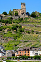Gutenfels Castle Hotel/Town of Kaub/Rhine River View