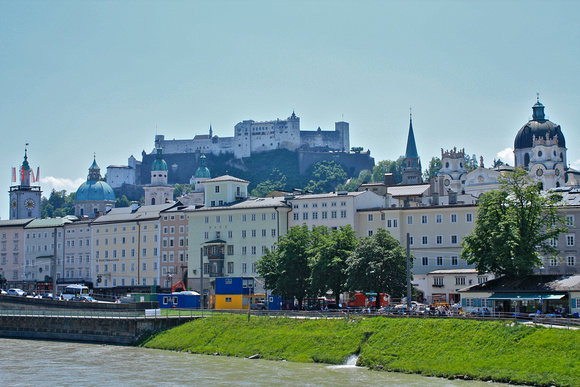 Salzburg River Bridge View