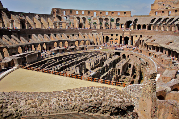 Rome Colosseum Inside Underground Walkways#413