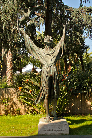 St Francis of Assissi Statue Sorrento Italy #317