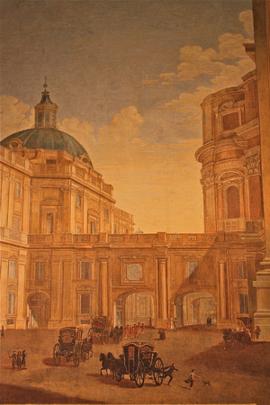 Musei Vaticani Museum Painting Rome Italy #217