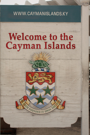 Welcome Sign/Cayman Islands