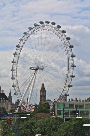 London Eye w/Big Ben