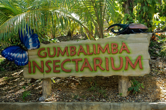 Gumbalimba Insectarium Sign