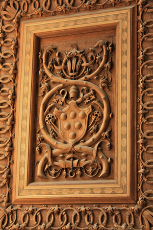 Wooden Door Decor Carving Musei Vaticani Museum/Sistine Chapel Rome Italy #249