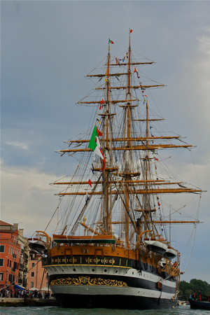 Amerigo Vespucci Sailing Vessel Venice Italy #337