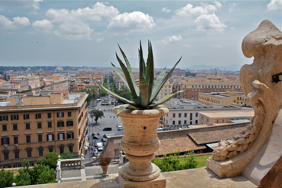 Rooftop View of Rome from The Musei Vaticani #175