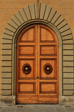 Decorative Wooden Door Florence Italy #447