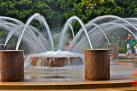 Fountain w/Children Playing