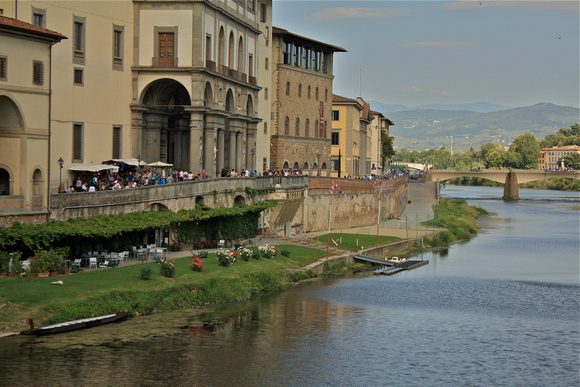Building along the Arno River Florence Italy #461