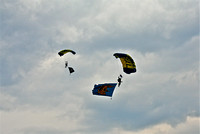 Navy Seals Parachuter w/ Seals Flag & POW Flag