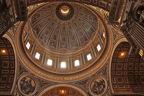 St Peter Basilica/Vatican Chapel Dome Interior Rome Italy #324