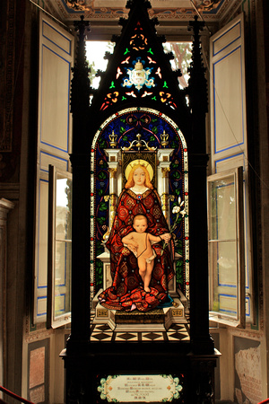 Virgin Mary Stainglass Art Musei Vaticani/Sistine Chapel Rome Italy #288