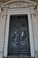 Decorative Door/St Peters Basilica/Vatican Rome Italy #311